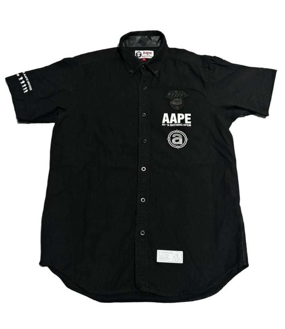 AAPE BY A BATHING APE Short Sleeve Button-Down Shirt